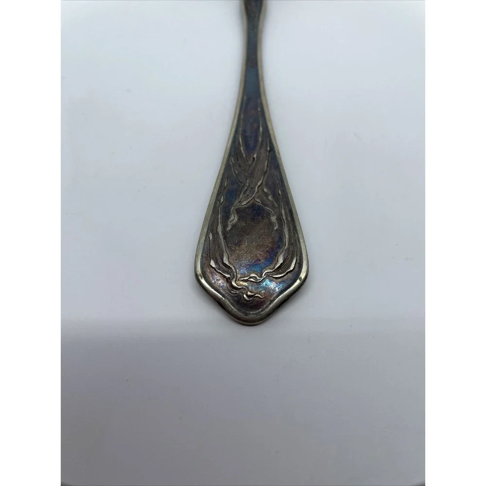 Vintage Wallace Antique Sterling Silver Plated Serving Spoon 71/4